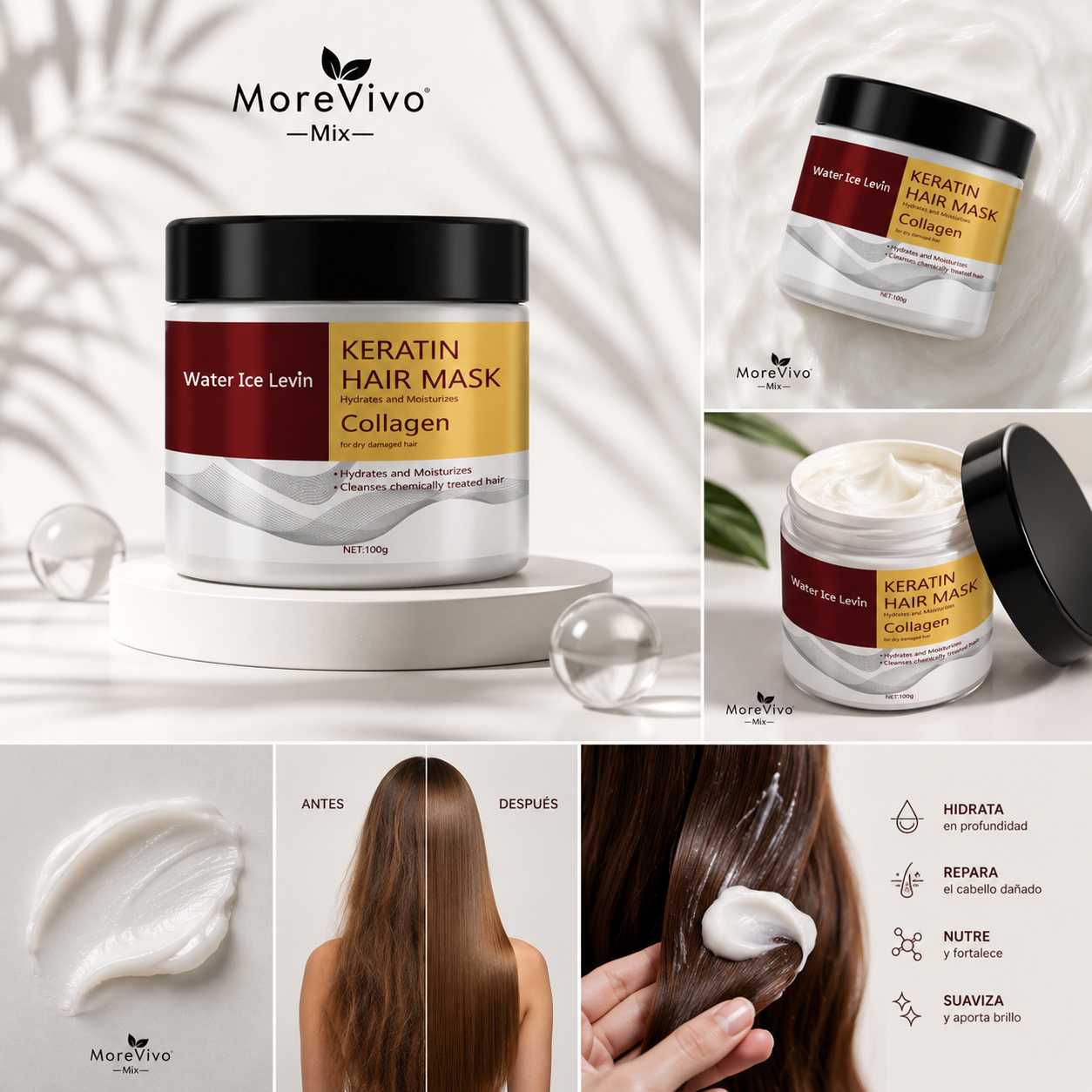 Mascarilla Capilar Reparadora con Colágeno